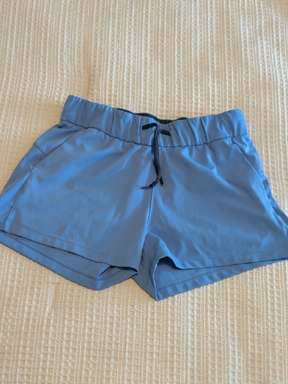 ZYIA Women's Sky Blue Athletic Drawstring Shorts